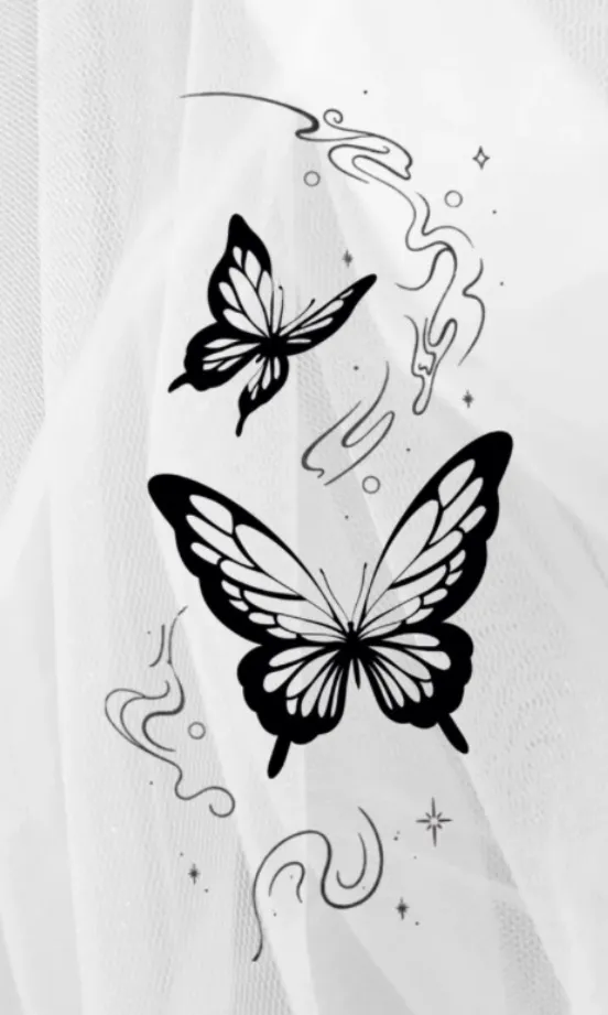 Flash sheet: Butterflies in flight