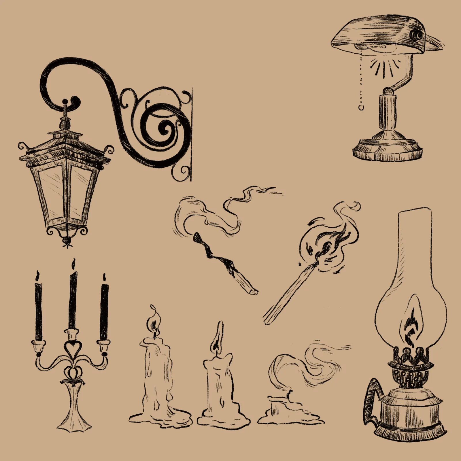 Flash sheet: Lamplight